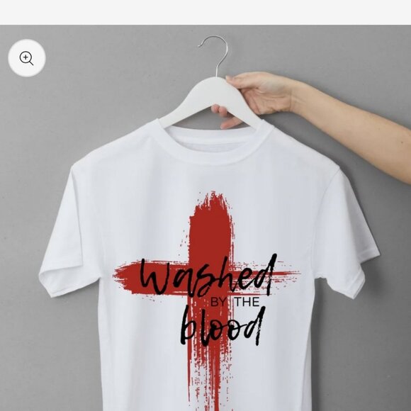 Clothed in armor Size Large (L) Washed By The Blood Christian T-Shirt Religious - Picture 1 of 1